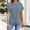 Blue, variant on Shirts for Women Solid Batwing Sleeve Wrap Tee Crew Neck Casual Loose Fit Basic Tunic Top Stretchy Breathable Polyester for Daily Workout Travel Vacation L Size Spring Summer Womens Tops