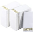 thumbnail image 3 of Vplus [400 Pack] Gold Paper Napkins for Bathroom, Guest Towels, 3 of 7