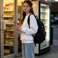 thumbnail image 5 of Lightweight Back to School Bag,Unisex Backpack,Zipper Multi-compartment,Adjustable Shoulder Strap,Everyday Carry on Travel Daypack, 5 of 6
