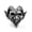 7, variant on Crooked Ram Horn Joker Skull Ring Stainless Steel Gothic Satan Smile Skull Ring-7
