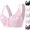 #02 Pink, variant on Full Coverage Front Closure Bras for Women, Wirefree Cotton Vest Style Breathable Padded Wide Back Full Support Bralette ,36,Mint Green