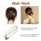 thumbnail image 3 of GOOHOCHY 2 piezas de palitos de pelo retro de aleación en forma de U, accesorios para el cabello, palillos para el cabello recogidos para mujeres., 3 of 7