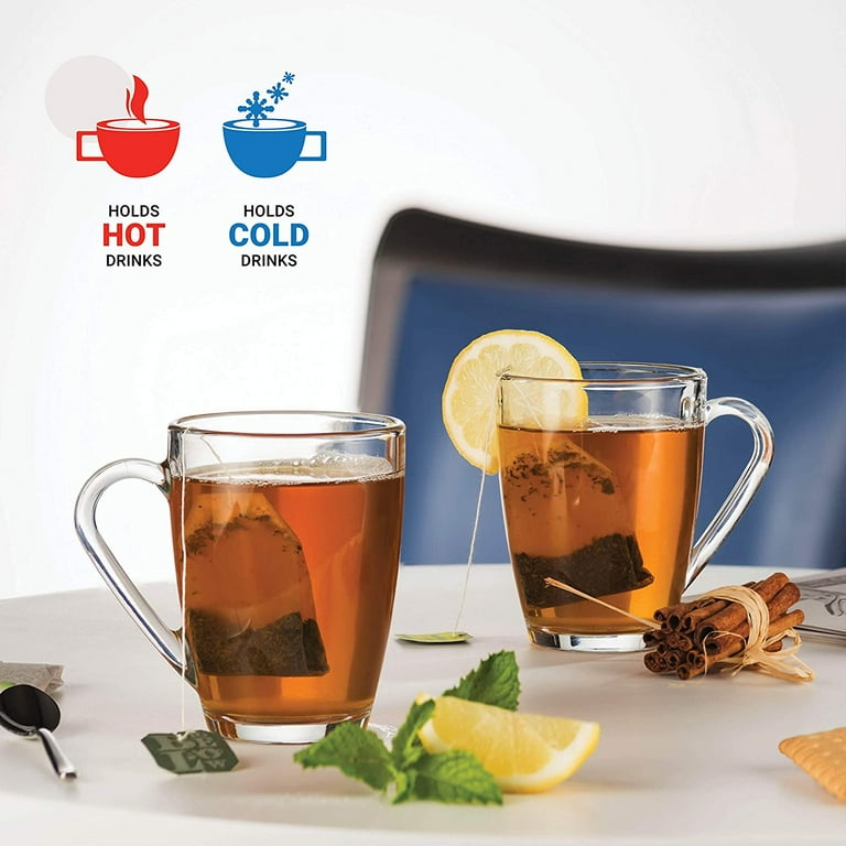 Tempered best sale glass mugs