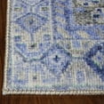 thumbnail image 4 of Bohemian Geometric Diamonds Polyester Indoor Runner Rug, 2.6" x 7.6", Sapphire Blue by Blue Nile Mills, 4 of 5