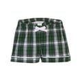 thumbnail image 3 of Boxercraft BW6501 Women's Flannel Short-Green/White Pl-XL, 3 of 4
