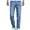 B-Light Blue, variant on Men's Low Rise Jeans Slim Fit Distressed Straight Leg Washed Denim Pants F-Dark Blue