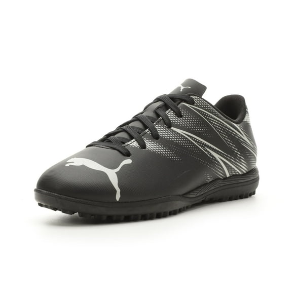 PUMA Attacanto Turf Training Soccer Cleats Sneaker Black-Silver Mist 11 US Unisex Big Kid