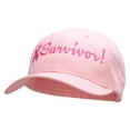 thumbnail image 2 of Breast Cancer Ribbon Survivor Embroidery Cap - Pink OSFM, 2 of 5