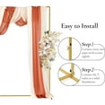 thumbnail image 4 of Royalbelle 8.2 x 8.2 FT Gold Arch Backdrop Stand, Square Balloon Arch Stand, 4 of 8
