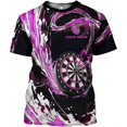 thumbnail image 6 of Personalized Dart Shirts Men Women 3D Polo Custom Name Team Jersey Funny Dartboard Shirt S-5XL Gifts (Teal, M), 6 of 8