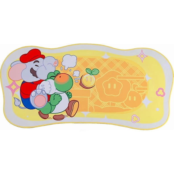 Mouse Pad - Kawaii Keyboard Gaming PC Laptop Pad, Large Non-Slip Rubber Base Desk Pad for Keyboard and Mouse Desktop Blot Protector (Elephant Malio)