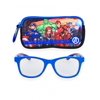Avengers Kids Blue Light Blocking Glasses with Zippered Case and Carabiner