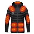 thumbnail image 2 of Unisex Heated Jacket, Up to 15 Hours Warmth, 21 Heat Zones Heated Coat for Men and Women Black M, 2 of 7