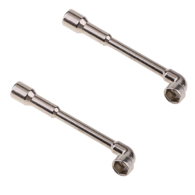 Herramienta De Reparación De Varilla Curvada De Barra De Extensión De Llave De 7 Mm De 2 Piezas Sharpla Llave de tubo tipo L