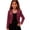 Wine, variant on LYHao Girls Elegant Short Satin Jacket With Print Formal Party Wear Dressy Cardigan Outerwear Girls Jacket Coat,Sizes 7-8 Years