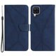 thumbnail image 1 of KAIYANG HT05 Funda para teléfono Samsung Galaxy A12/M12/F12 con estampado de líneas y función atril, de piel sintética con tacto suave, estilo F, color azul Samsung Galaxy A12, 1 of 5