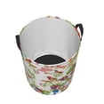 thumbnail image 3 of Kll Wild Exotic Birds And Flowers Waterproof Foldable Laundry Hamper Bucket With Handles For Storage Bin,Kids Room,Home Organizer (Small), 3 of 8