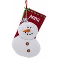 thumbnail image 2 of Personalized Plush Snowman Christmas Stocking Available In Multiple Colors, 2 of 2