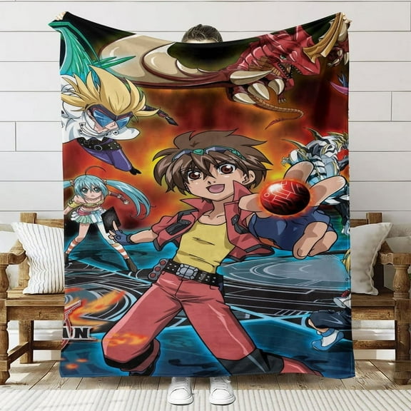 Bakugan Throw Blanket Gifts for Fans Lover Girls Boys Women Present Hoodie Him Bed 60"x80"