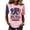 Pink, variant on EANJE Women 9/11 25th Anniversary T Shirts Never Forget Raglan Shirt 2001-2026 American Flag Shoulder Crew Neck Short Sleeve Patriotic Memorial Casual Tee Pink M