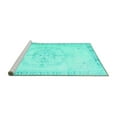 thumbnail image 2 of Ahgly Company Machine Washable Indoor Rectangle Persian Turquoise Blue Traditional Area Rugs, 5' x 8', 2 of 4