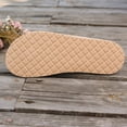 thumbnail image 5 of Women Sandals Jute Textured Toe Post Sandals For Comfortable Slip On Beach Summer Casual Flat Footwear ,Us Size:6, 5 of 9