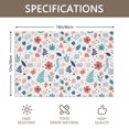thumbnail image 3 of Placemat, Pioneer Flower Floral Print Pattern Place Mats Table Mat Set Of 2, PVC Washable Placemats for Party Kitchen Dining Decoration, 18x12 Inch, Fade Resistant, 3 of 6