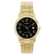 thumbnail image 1 of Casio Analog Gold Tone Stainless Steel Black Dial Quartz MTP-V002G-1B Men's Watch, 1 of 3
