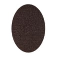 thumbnail image 1 of Galaxy way solid color area rugs with Rubber Marine Backing for Patio, Porch, Deck, Boat, Basement or Garage with Premium Bound Polyester Edges Chocolate 4'X6' Oval, 1 of 1