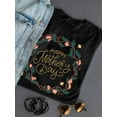 thumbnail image 3 of Mothers Day Storybook Garland Shaped T-Shirt Women -Image by Shutterstock, Female x-Large, 3 of 4