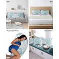 thumbnail image 6 of Aqua Coastal Pillow Covers Queen Size 2 Pack, Summer Nautical Starfish Beach Coral Soft Bed Throw Pillowcases Breathable Cooling Long Lumbar Body Pillow Sham Cover for Bed Sofa 20''x30'', 6 of 7