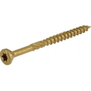 Power Pro 967787 Wood Screws, #9 x 2-1/2", Premium Outdoor Deck Screws, Rust Resistant, Epoxy Coated Bronze, 2500pcs Tub