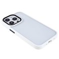 thumbnail image 5 of KAIYANG Para iPhone 14 Pro Max 6.7 pulgadas Funda de PC + TPU antidesgaste Marco de lente de cámara de metal Funda de teléfono anticaída Estilo H iPhone 14 Pro Max Blanco, 5 of 5