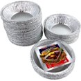 thumbnail image 2 of Pactogo 3" Disposable Aluminum Foil Tart Pans Mini Silver Baking Pie Tins (Pack of 500), 2 of 8