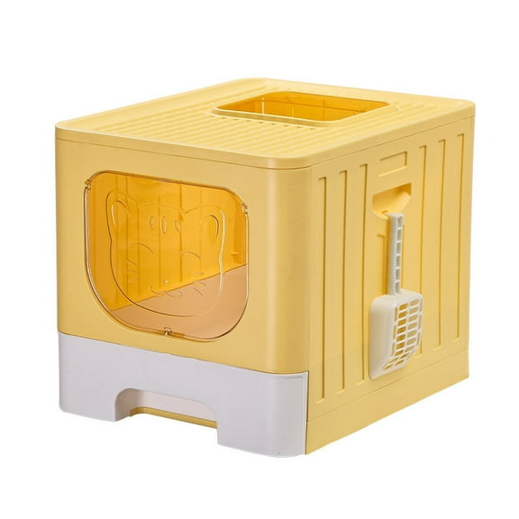 Drawer Type Cat Litter Box Is Fully Enclosed and Anti-splash Cat Toilet Is Opened and Shoveled Kitten Deodorant Cat Litter Box