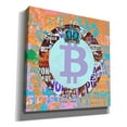 thumbnail image 2 of Epic Graffiti 'Bitcoin Cryptocurrency 2-1' by Irena Orlov, Canvas Wall Art, 37"x37", 2 of 2