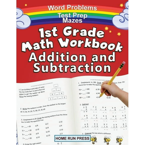 1st Grade Math Workbook Addition and Subtraction: Grade 1 Workbooks, Math Books for 1st Graders, Ages 4-8, (Paperback)