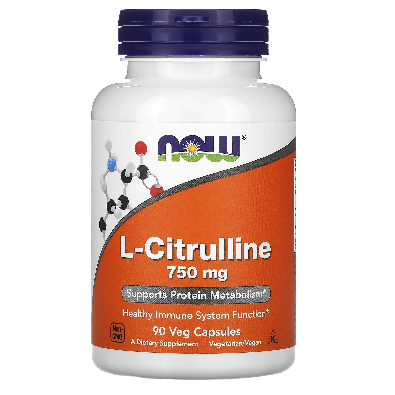 NOW Foods - L-Citrulline 750 mg. - 90 Vegetable Capsule(s)