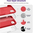 thumbnail image 2 of iPhone SE Case,iPhone 8 Case,Ultra Slim Fit Phone Cases Liquid Silicone Cover with Full Body Soft Bumper Protection Anti-Scratch Shockproof Case Compatible with iPhone SE/8/7 4.7 inch (Red), 2 of 12