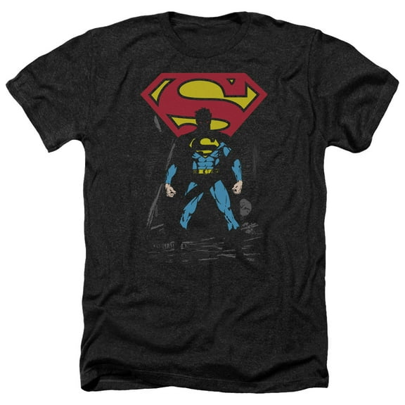 Superman - Dark Alley - Heather Short Sleeve Shirt - Large