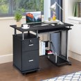 thumbnail image 4 of Costway Ordinateur de Bureau Ordinateur Portable Table de Travail Bureau Meubles W / Étagère d'Imprimante, 4 of 10