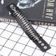 thumbnail image 3 of Pulsera trenzada estilo punk de cuero genuino con hebilla., 3 of 7