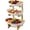 White, variant on 3-Tier Oval Fruit Basket with Bamboo Stand, 3 Tier Fruit Basket for Counter, Vertical Space-Saving Organizer for Vegetable, Snack Dessert Cake Tray Plate Rack for Party Wedding (White,3 Tiers)