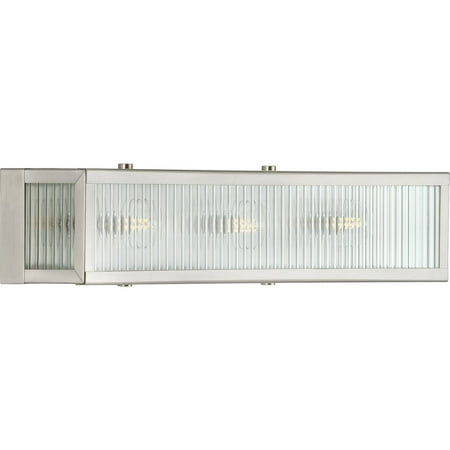 Progress P300266-135 Dwyer Collection Stainless Steel Three-Light Bath