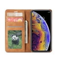 thumbnail image 4 of iPhone XS Max Wallet Case iPhone XS Max Luxury PU Leather Case, Book Folding Flip Retro Case with Kickstand, [RFID Blocking] Credit Card Slot Magnetic Closure Protective Cover, Brown, 4 of 8