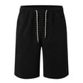 thumbnail image 4 of Men's Casual Shorts Athletic Wear for Men Sheer Shorts Athletic Fit Men Basketball Short Pool for Pt Twill Cu Beach Man Summer Linen Corduroy Black 3XL, 4 of 4