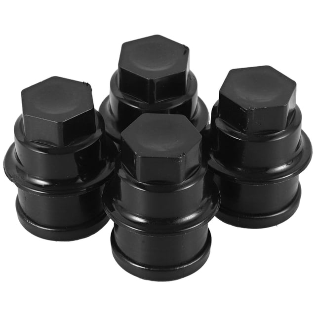 unbranded 4Ud Cubiertas De Tuerca Para En Negro Fácil Instalación Para Accesorios De Camión Y Trailer