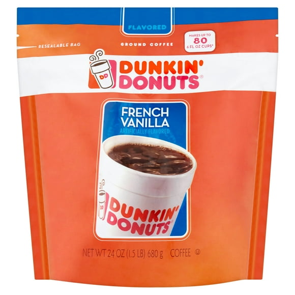 Dunkin' Donuts French Vanilla Ground Coffee, 24 oz.