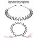 thumbnail image 2 of Metal H For Men Women's , Unisex Wavy Sports S, 2 of 3
