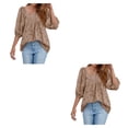 thumbnail image 3 of Qarigey Blusa informal para mujer, camisa para niñas, Club, playa, vacaciones, viajes, transpirable, básica, para el hogar, ropa Type1 NO1, 3 of 6